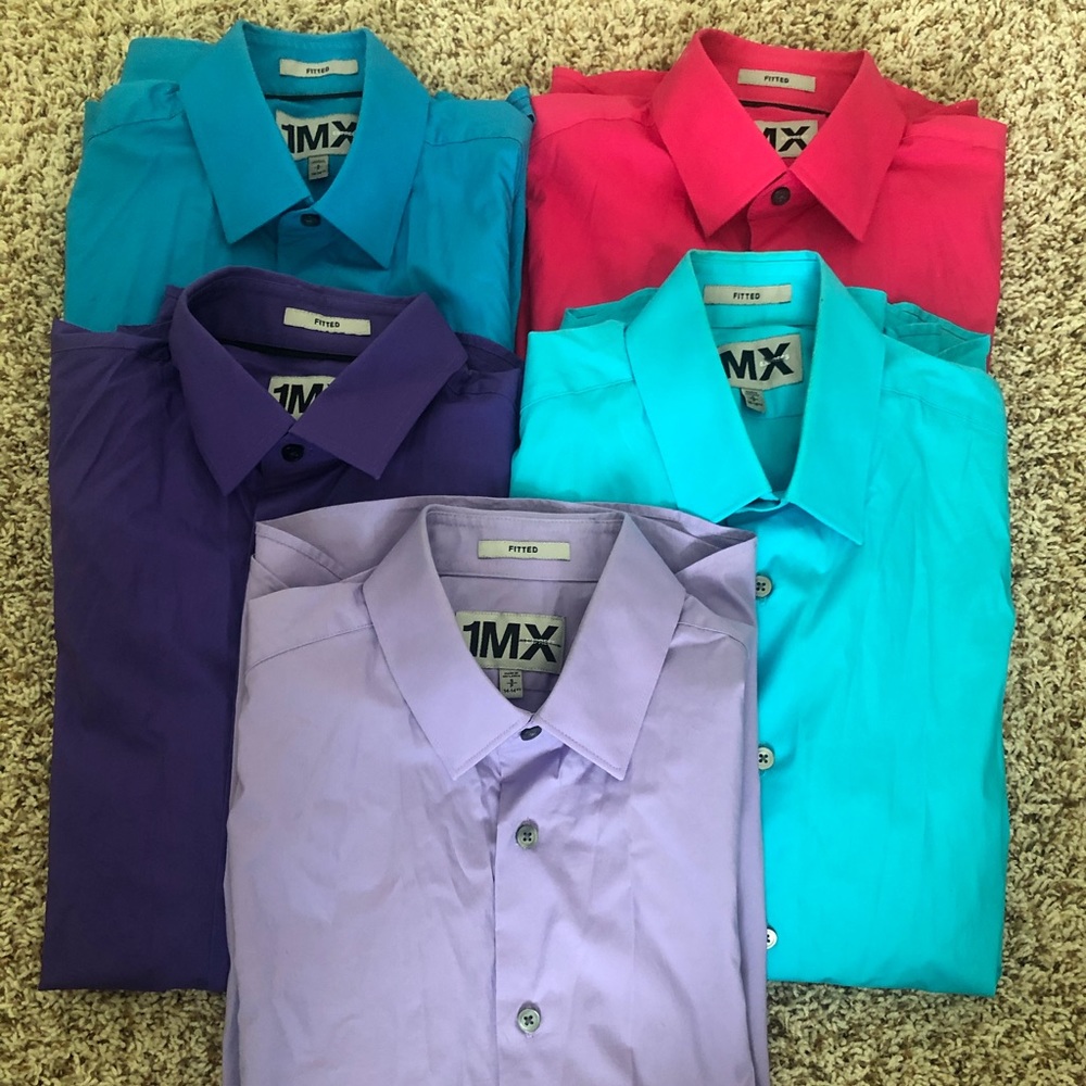 Lot of Express  1MX fitted Dress Shirts